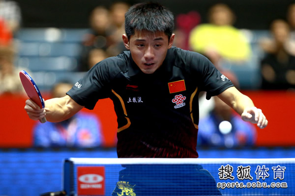 中国队横扫法国队，张继科统治全场